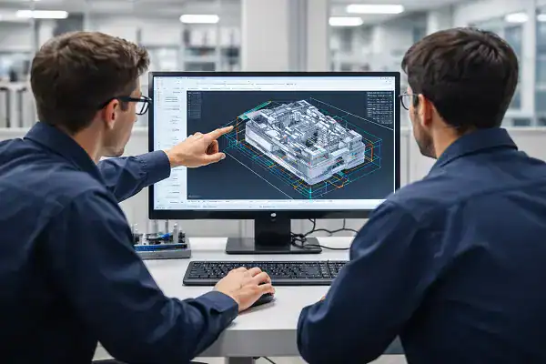 工程製造服務，透過CAD設計與DFM分析進行產品開發與製程規劃