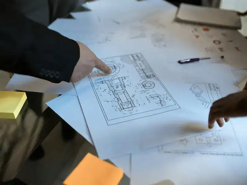 CNC銑床加工專案分析，工程師進行工程圖審查與DFM評估，確保加工可行性與精度控制